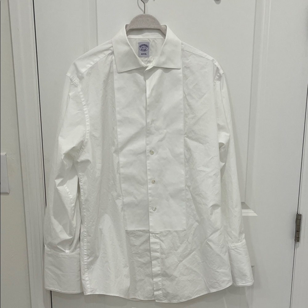 Brooks Brothers White Tuxedo Dress Shirt